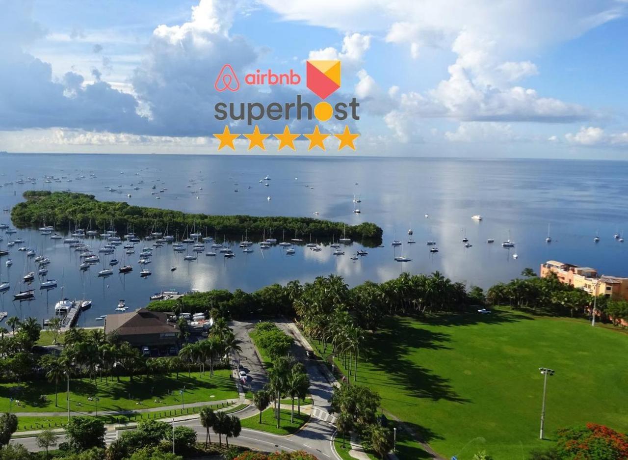 Ocean View Balcony Steps From Restaurants, Peacock Park & Marina Villa ไมอามี ภายนอก รูปภาพ